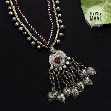 Afghan Heart Charms Necklace